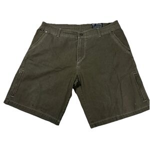 Kuhl Shorts Mens‎ Size 38 Brown Lightweight Faded Marks Vintage Patina Dye
